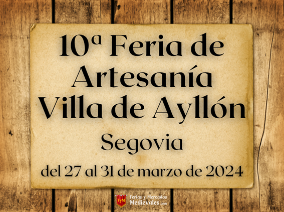 Feria de Artesanía de Ayllón en Semana Santa
